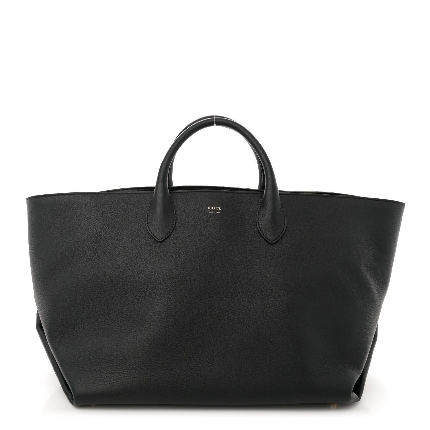 Khaite Smooth Calfskin Medium Amelia East West Tote Black 1 of 9