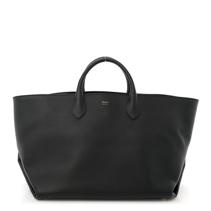 Khaite Smooth Calfskin Medium Amelia East West Tote Black 1 of 9