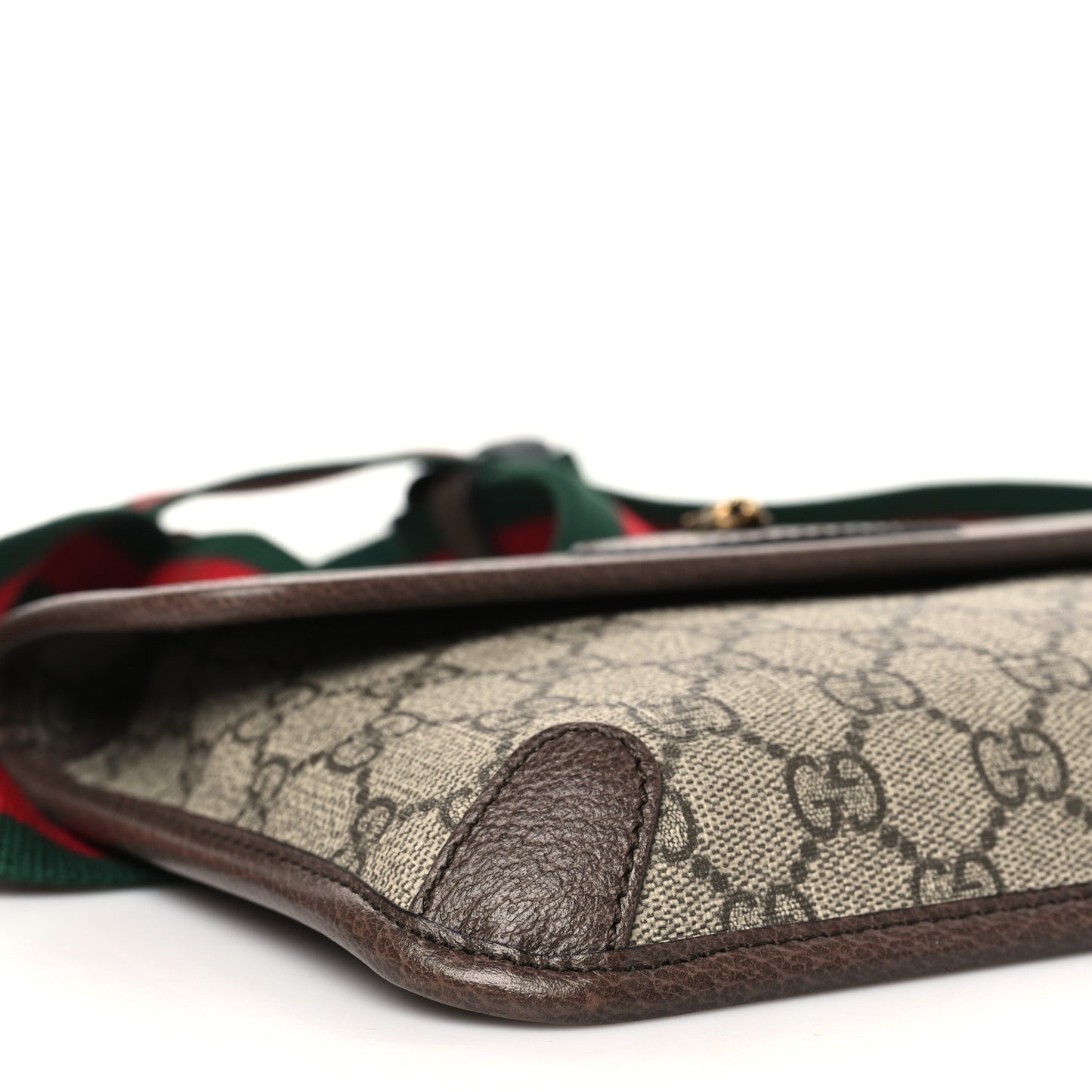 GG Supreme Monogram Neo Vintage Web Belt Bag Brown