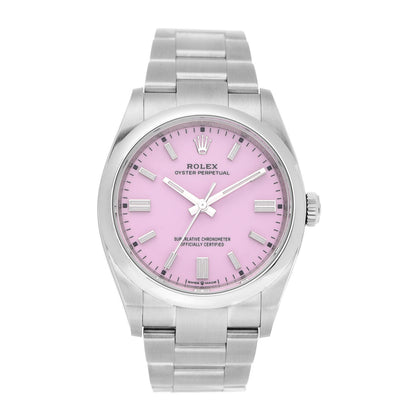 Rolex Stainless Steel 36mm Oyster Perpetual Watch Candy Pink 126000 1 of 5