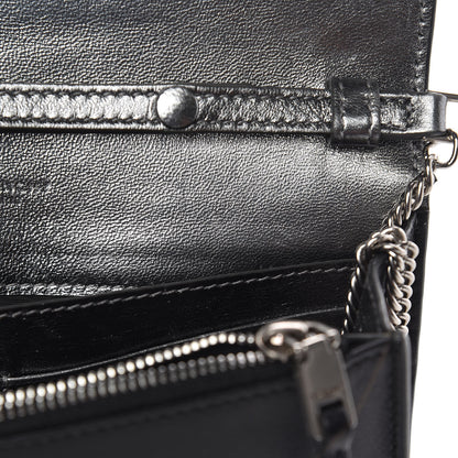 Givenchy Lambskin Emblem Chain Wallet Black 9 of 16
