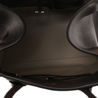 The Row Polished Saddle Calfskin Soft Margaux 15 Chestnut 5 of 10