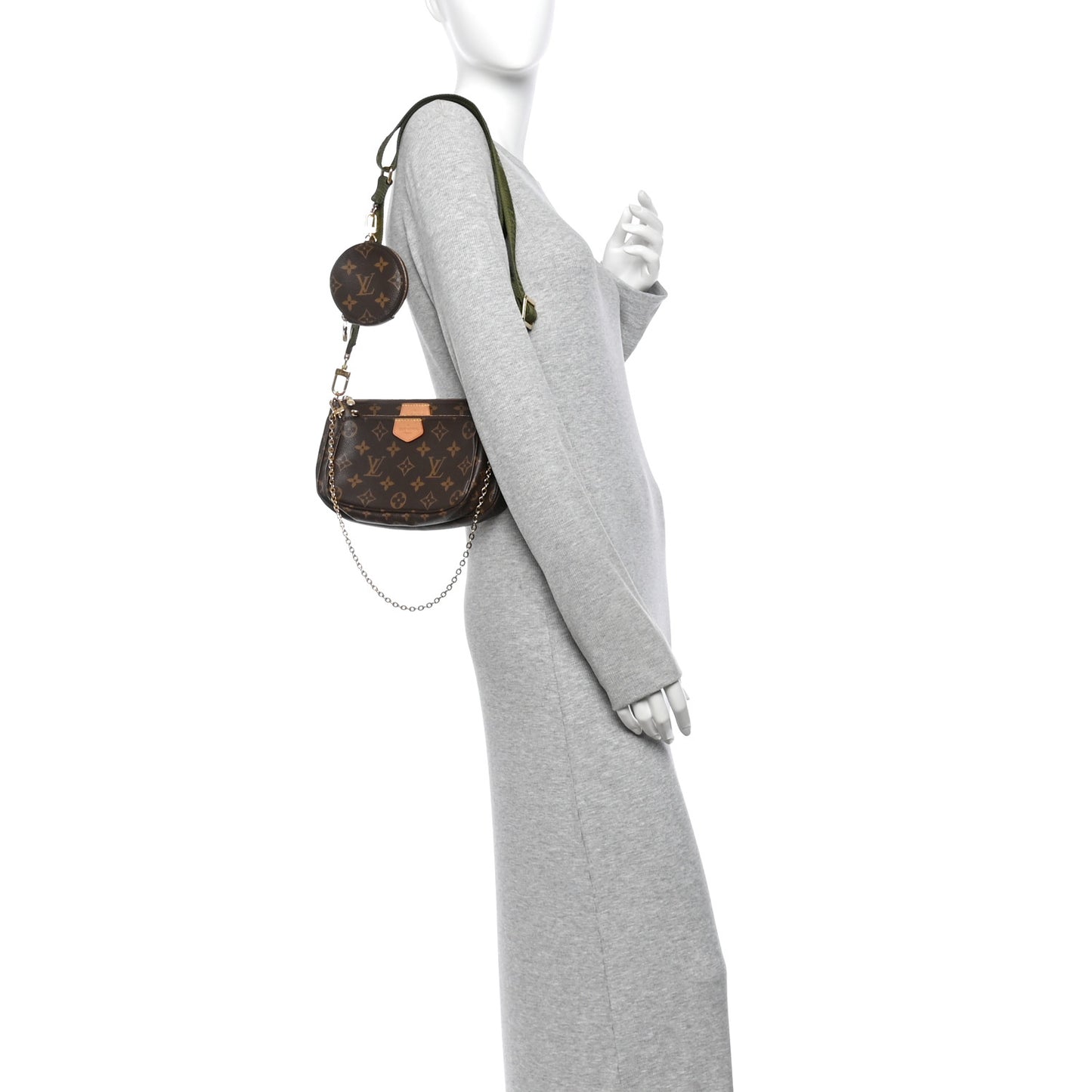Monogram Multi Pochette Accessories Kaki