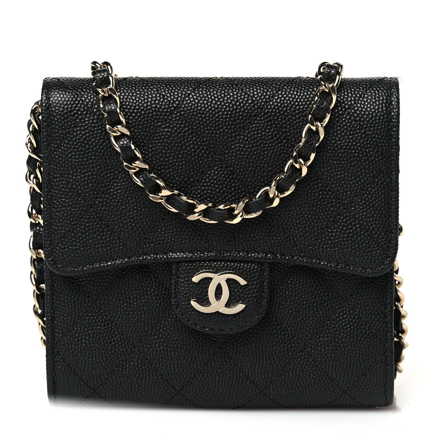 Chanel Caviar Quilted Clutch With Chain Bag Black 1 of 14
