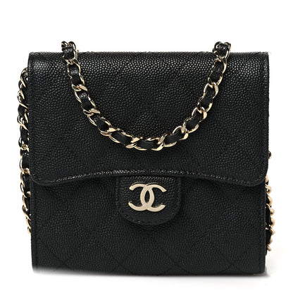 Chanel Caviar Quilted Clutch With Chain Bag Black 1 of 14