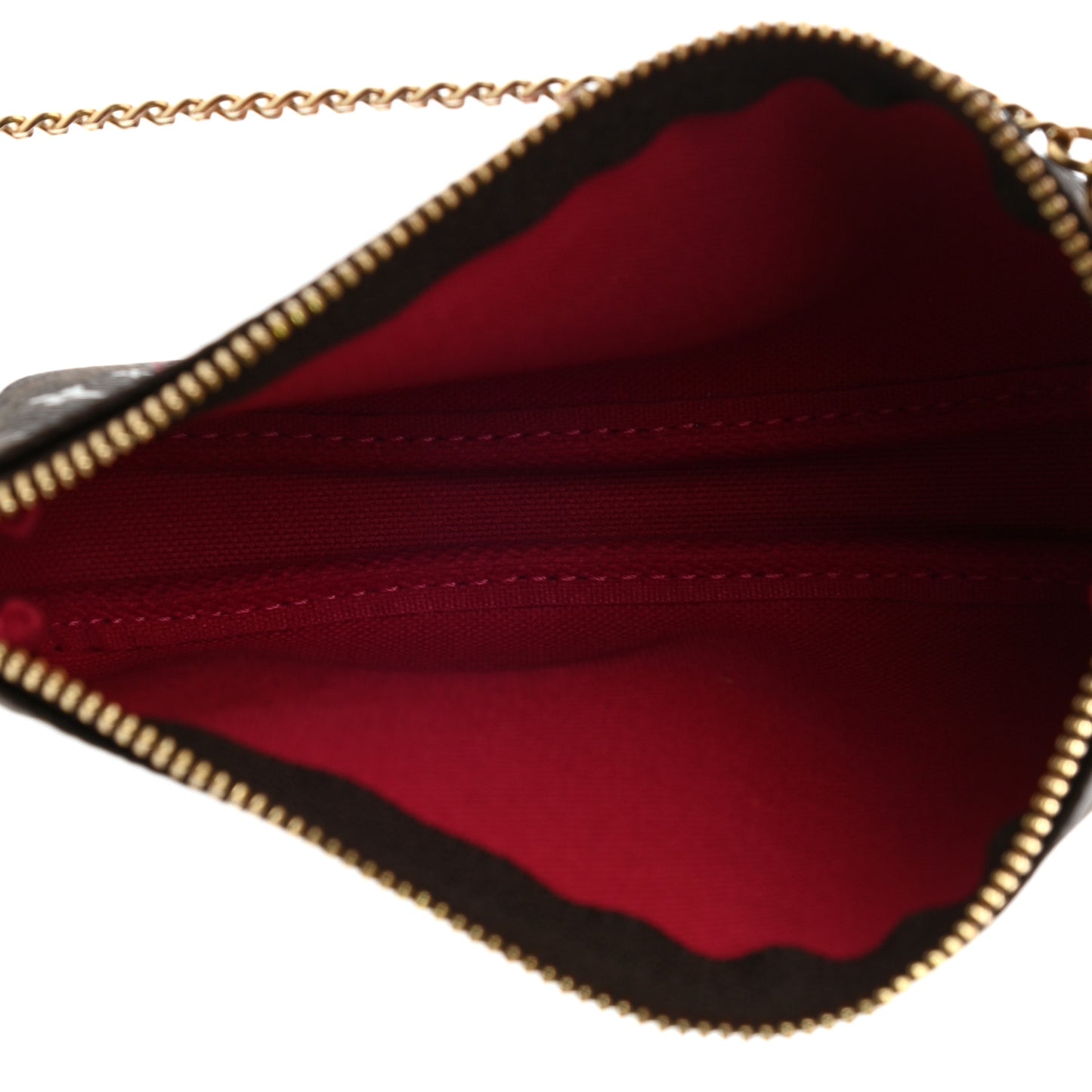 Monogram 2019 Christmas Animation Mini Courchevel Pochette Accessories Fuchsia