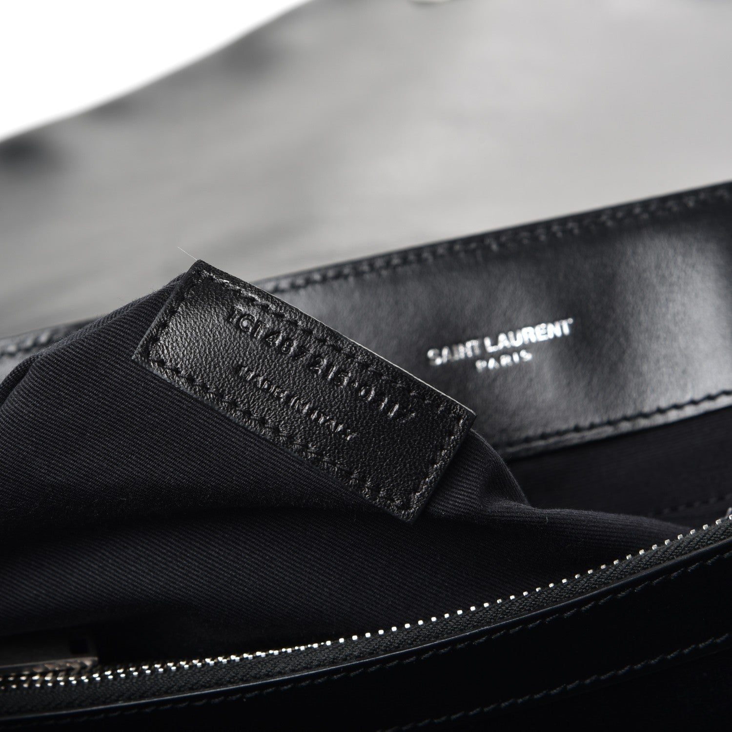 Saint Laurent Calfskin Y Quilted Monogram Large Loulou Chain Satchel Black 8 of 8