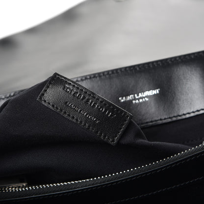 Saint Laurent Calfskin Y Quilted Monogram Large Loulou Chain Satchel Black 8 of 8