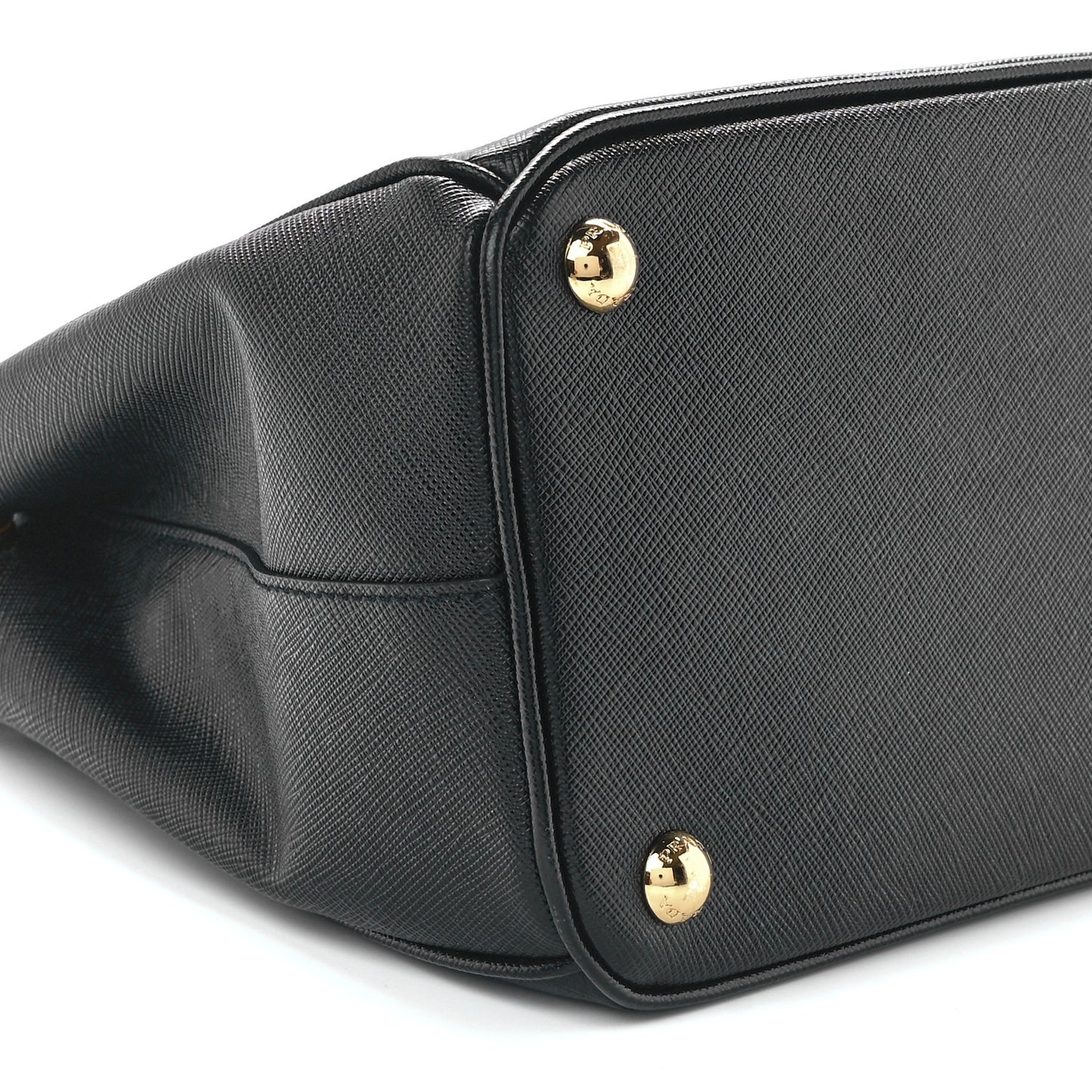 Saffiano Small Galleria Double Zip Tote Black