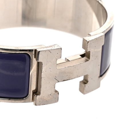 Hermes Enamel Wide Clic Clac H Bracelet PM Iris 5 of 7