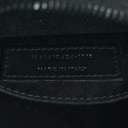 Saint Laurent Calfskin Matelasse Chevron Round Vinyle Camera Bag Black 7 of 10