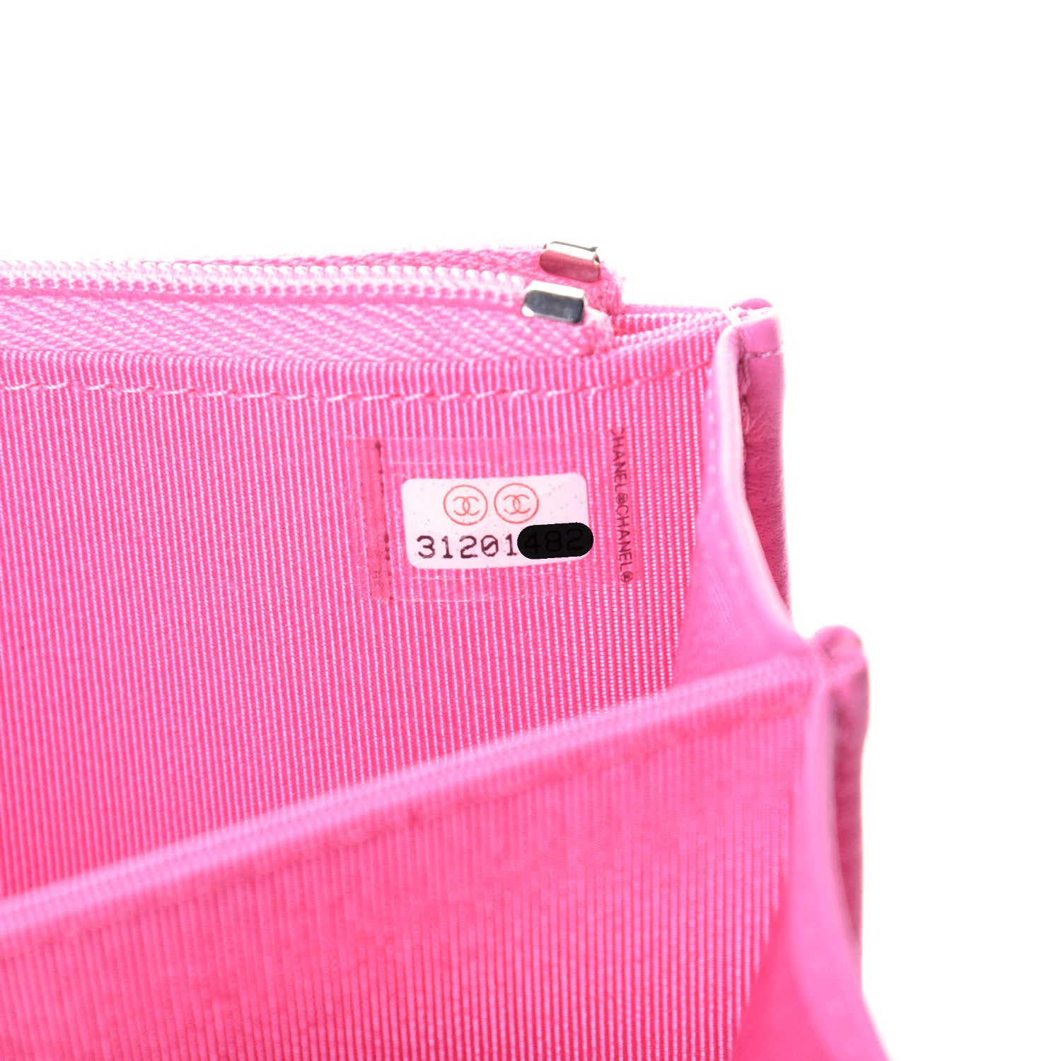 Chanel Lambskin Quilted Mini Wallet On Chain WOC Pink 7 of 10