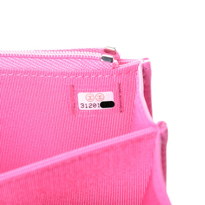 Chanel Lambskin Quilted Mini Wallet On Chain WOC Pink 7 of 10