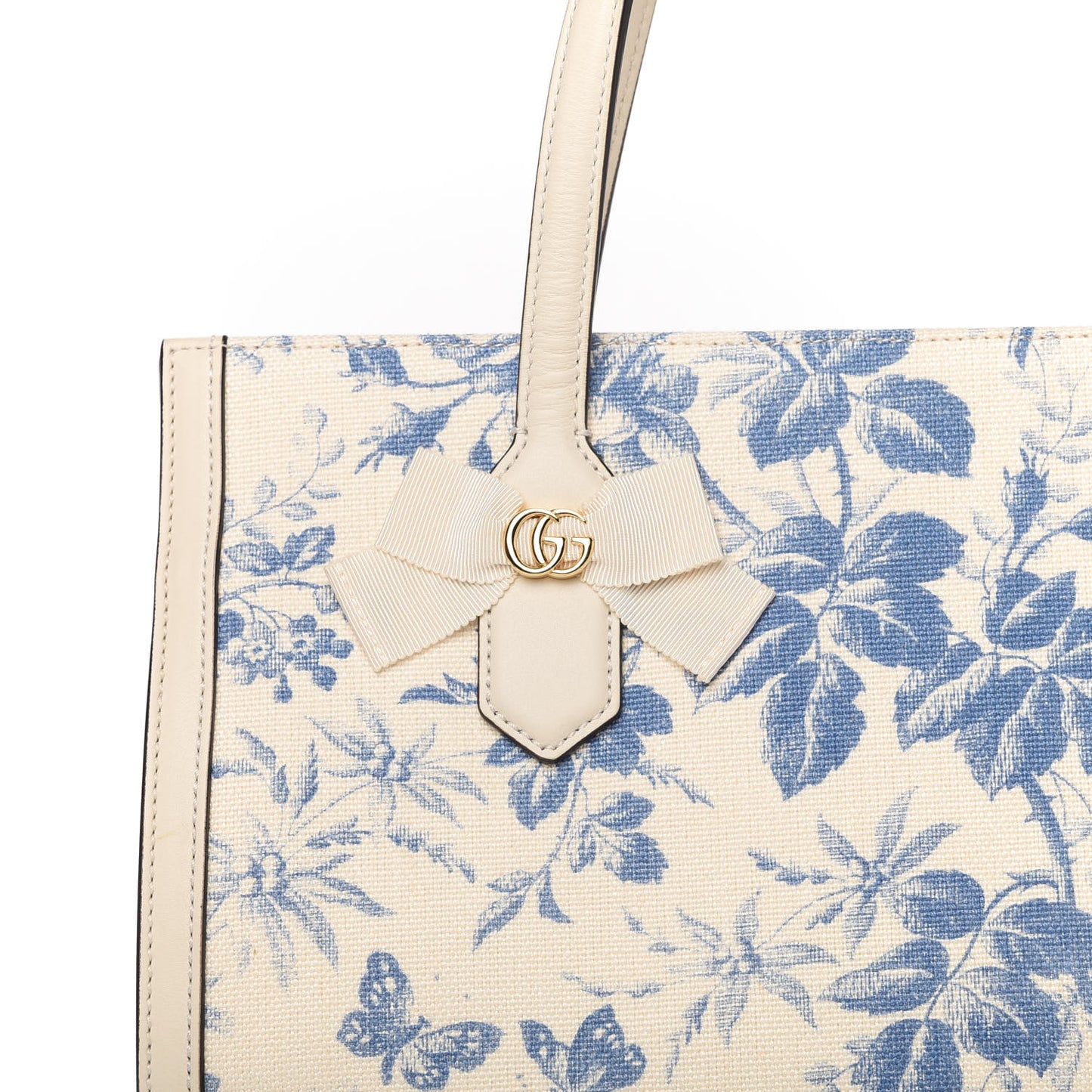 Canvas Herbarium Print Tote Blue