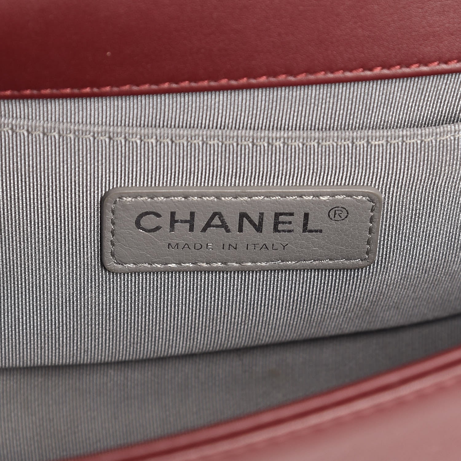 Chanel Calfskin Chevron Quilted Small Boy Flap Burgundy 6 of 7