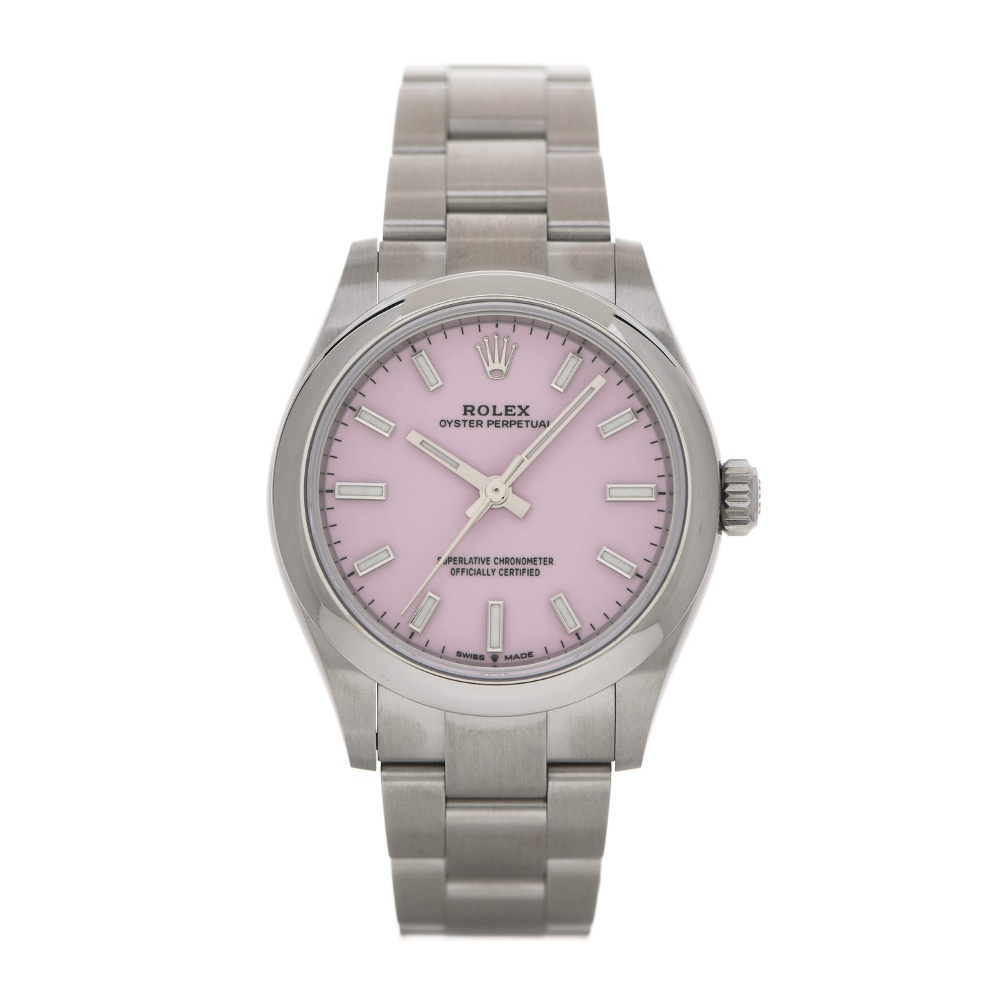 Stainless Steel 31mm Oyster Perpetual Watch Candy Pink 277200