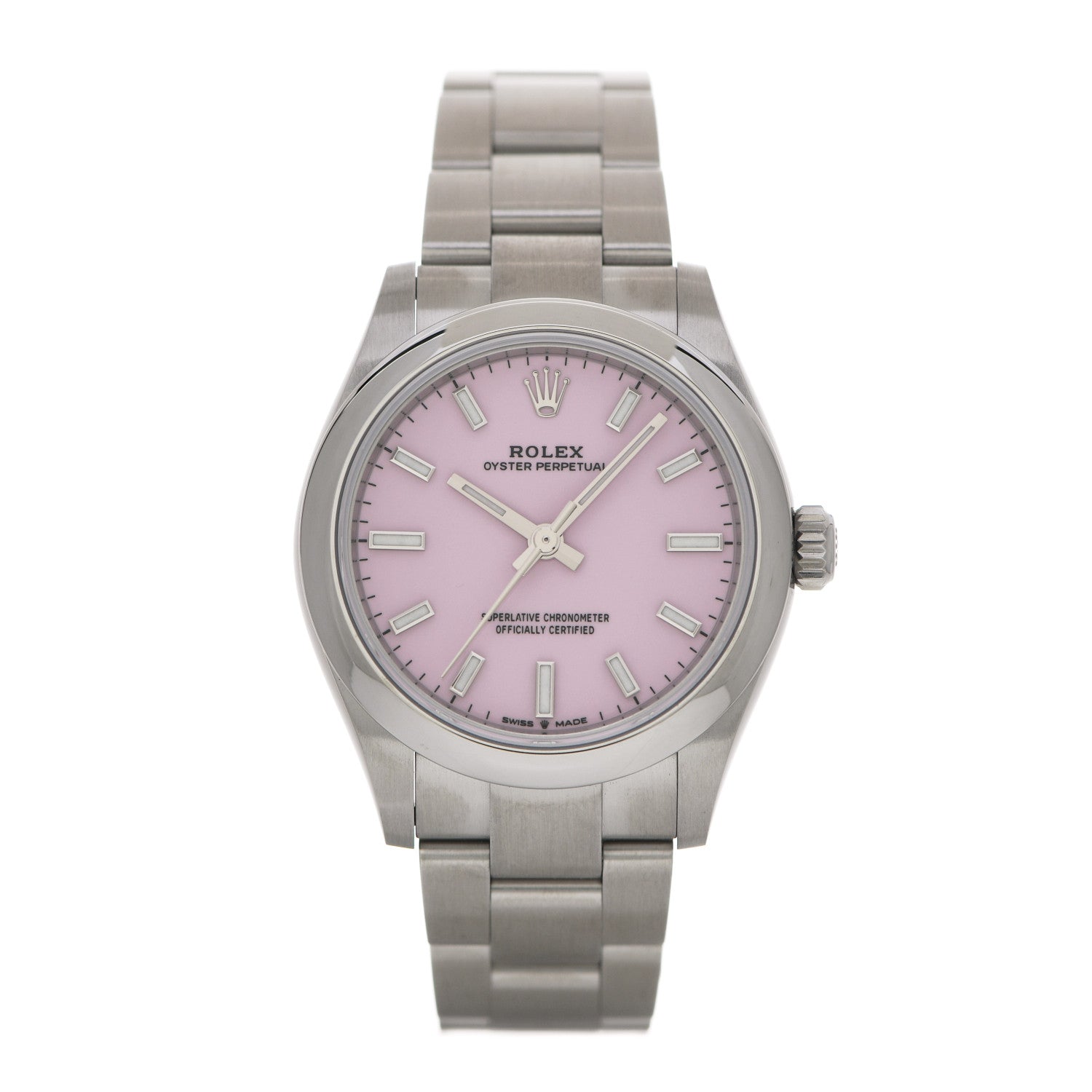 Rolex Stainless Steel 31mm Oyster Perpetual Watch Candy Pink 277200 1 of 5