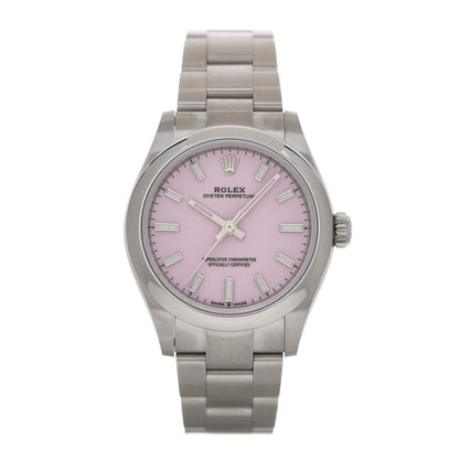 Rolex Stainless Steel 31mm Oyster Perpetual Watch Candy Pink 277200 1 of 5