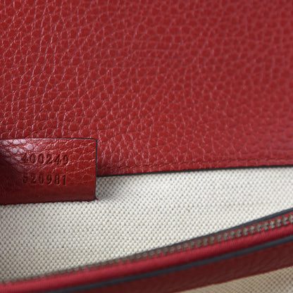 Gucci Dollar Calfskin Swarovski Crystal Small Dionysus Shoulder Bag Hibiscus Red 8 of 11