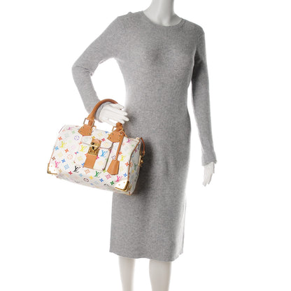 Louis Vuitton Monogram Multicolor Speedy 30 White 2 of 8