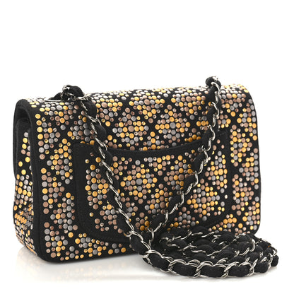 Chanel Jersey Embellished Mini Flap Black 3 of 10