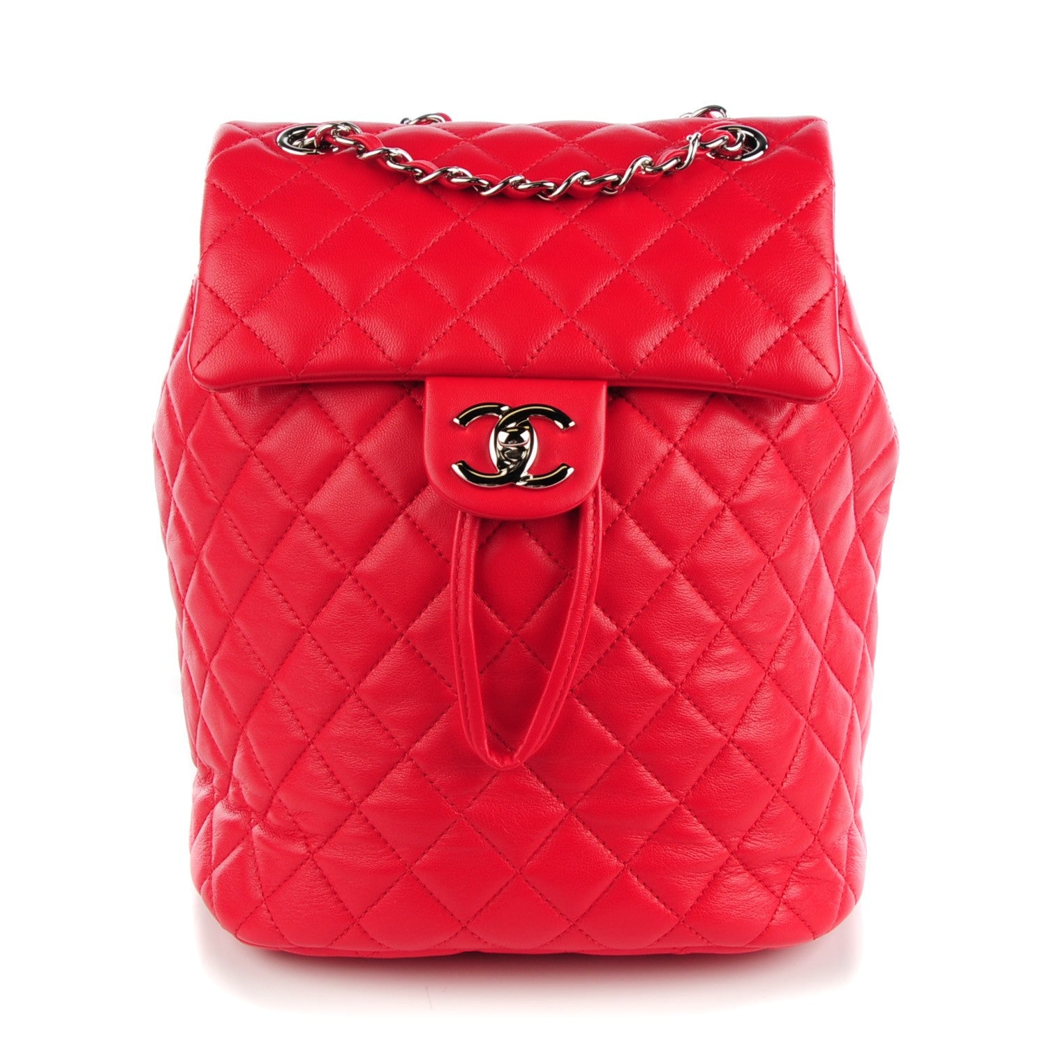 Chanel Lambskin Quilted Small Urban Spirit Backpack Red 1 of 8