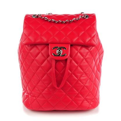 Chanel Lambskin Quilted Small Urban Spirit Backpack Red 1 of 8