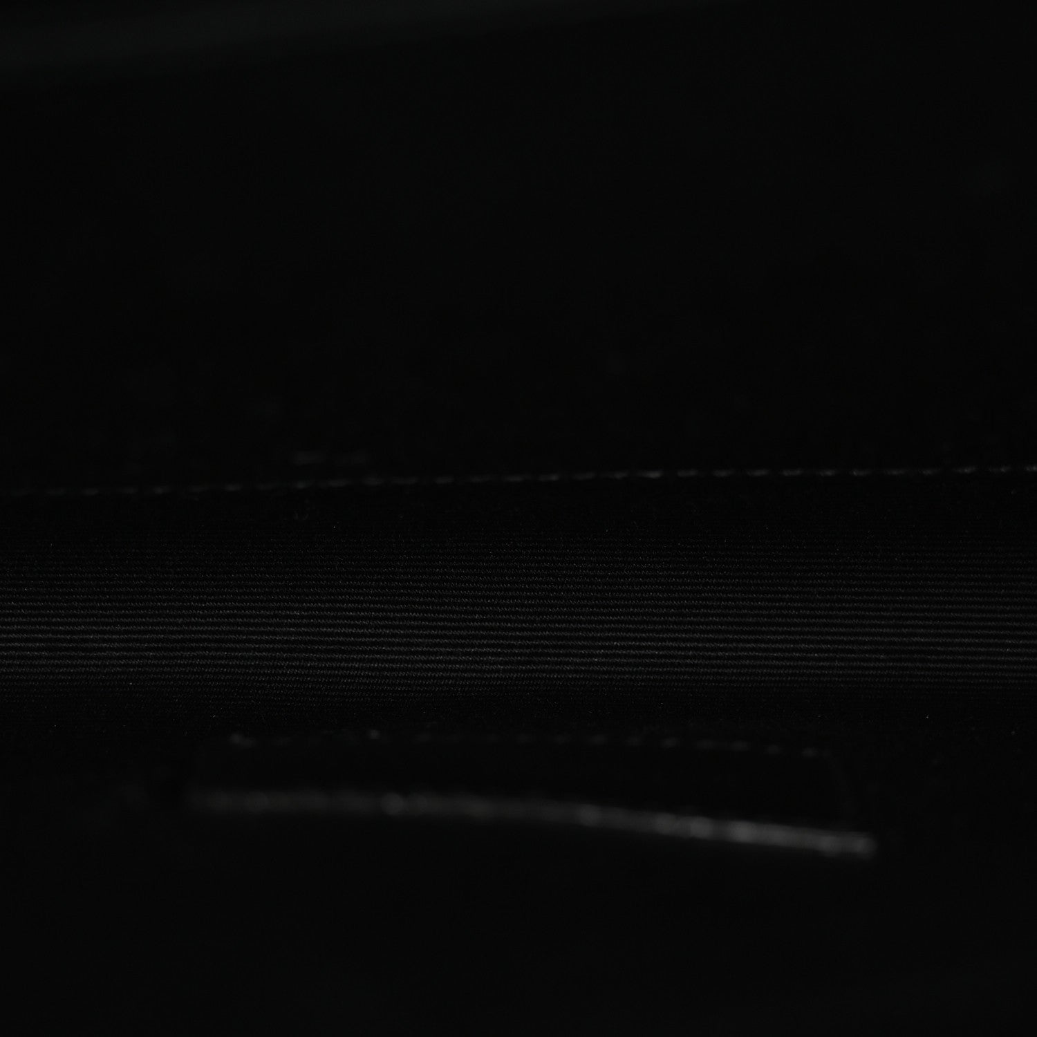 Saint Laurent Grain De Poudre Matelasse Chevron Monogram Envelope Clutch Black 5 of 8