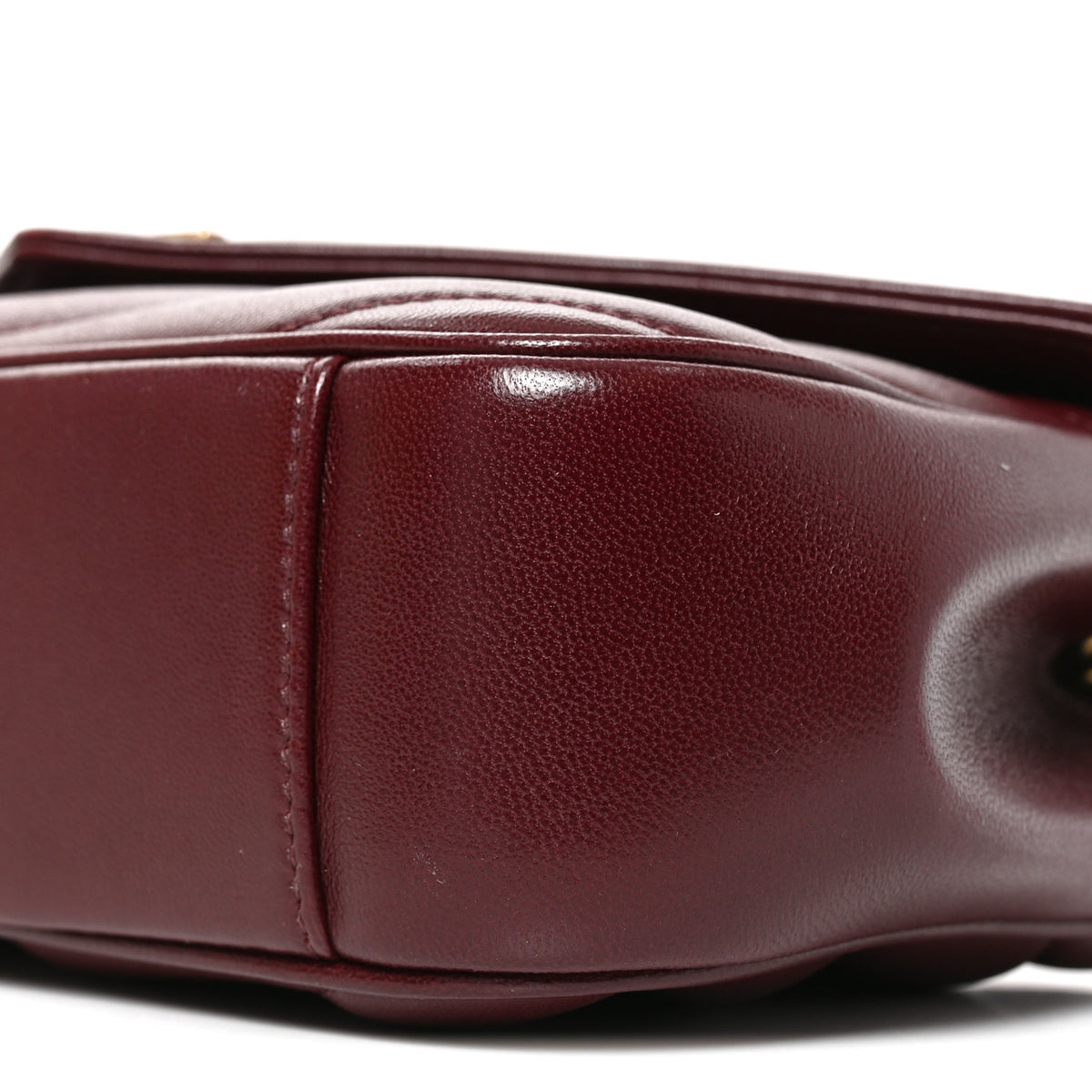 Lambskin Chevron Quilted Small Loulou Rouge Cabernet