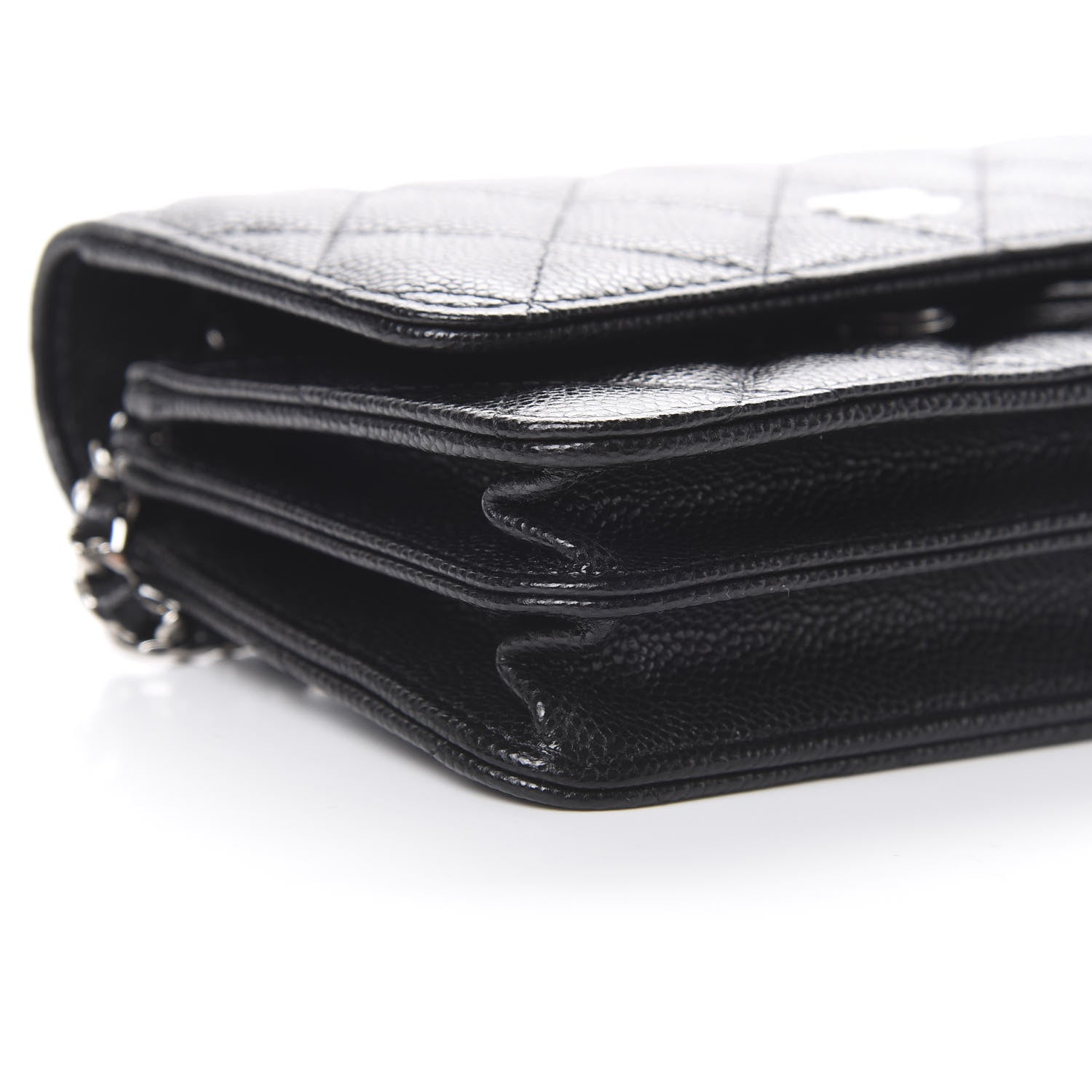 Chanel Caviar Quilted Mini Wallet On Chain WOC Black 8 of 10