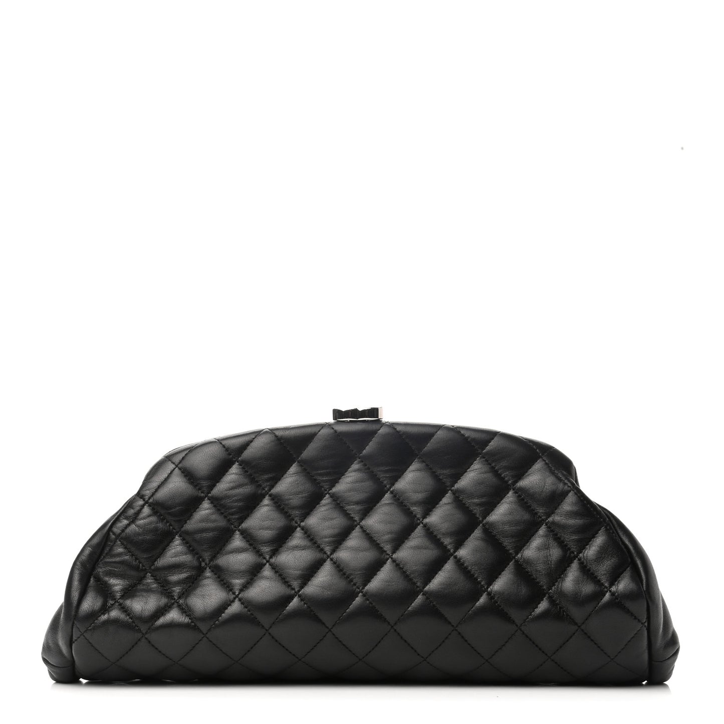 Lambskin Quilted Timeless Clutch Black