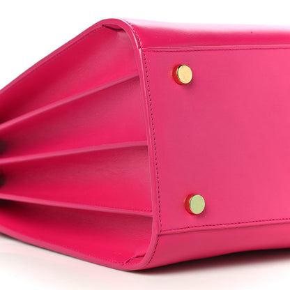 Saint Laurent Calfskin Small Sac De Jour Lipstick Fuchsia 8 of 14