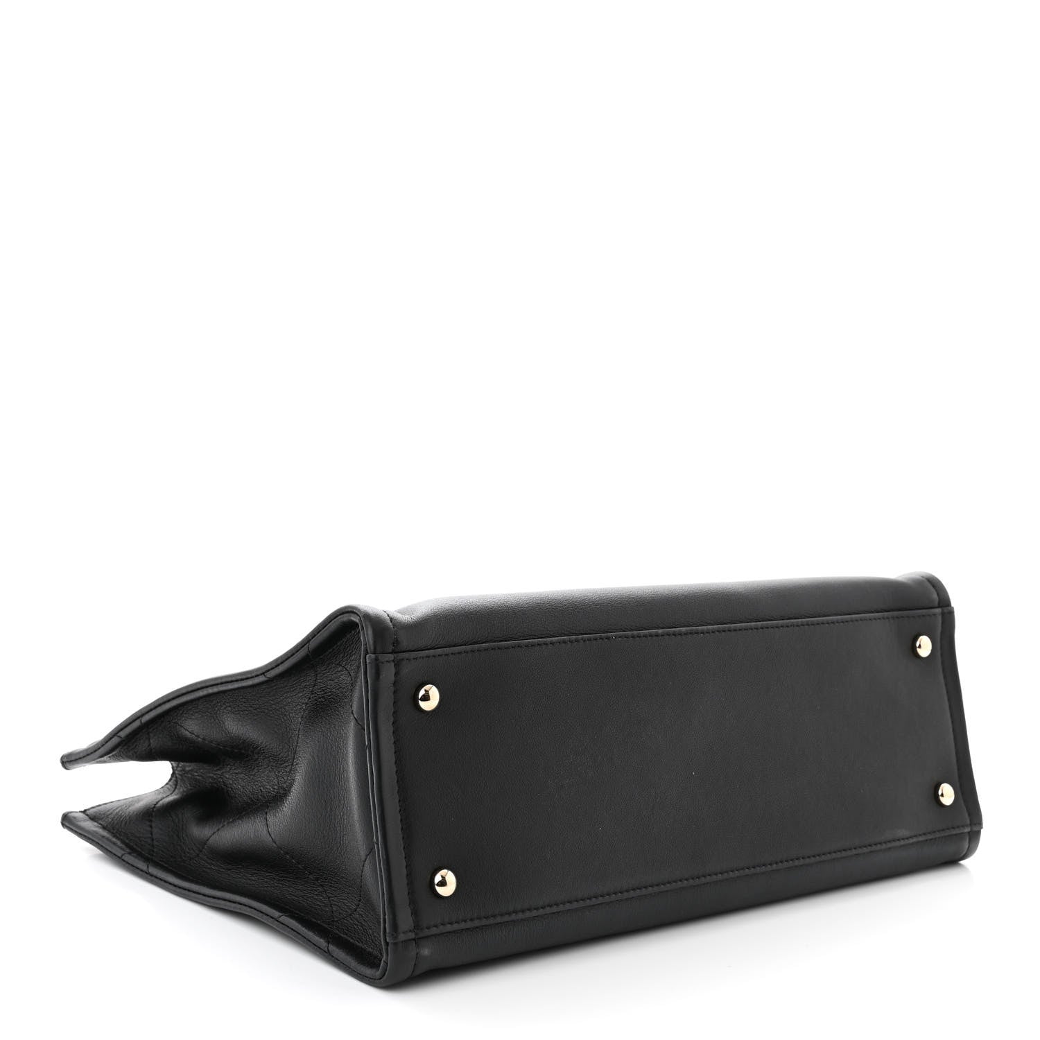 Chanel Calfskin CC Zipped Shopping Tote Black 4 of 11