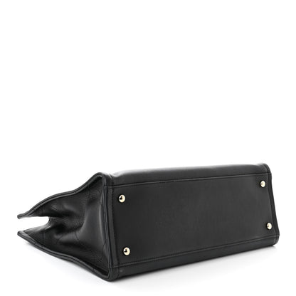 Chanel Calfskin CC Zipped Shopping Tote Black 4 of 11