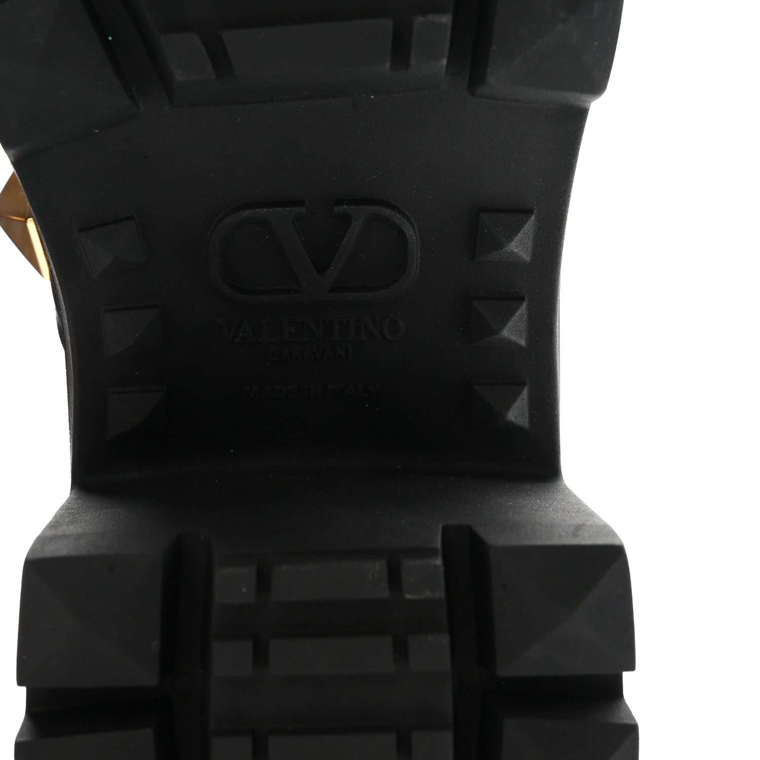 Valentino Garavani Calfskin Roman Stud 20/40mm Combat Boots 38.5 Black 7 of 9