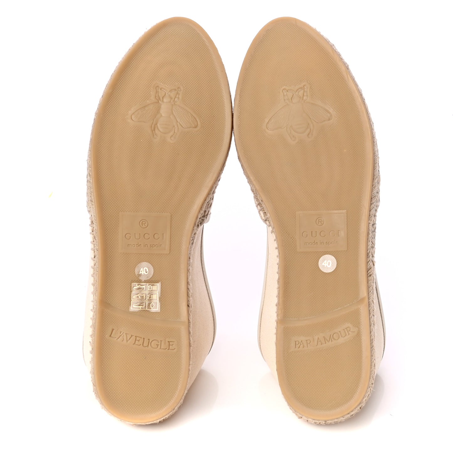 Canvas Logo Espadrilles 40 Greggio White