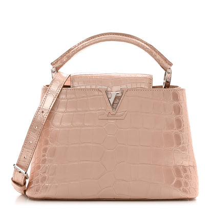 Louis Vuitton Iridescent Alligator Capucines BB Pink 1 of 10