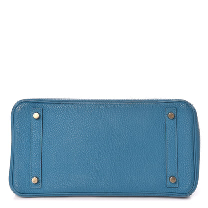 Hermes Togo Birkin 30 Bleu De Galice 6 of 43