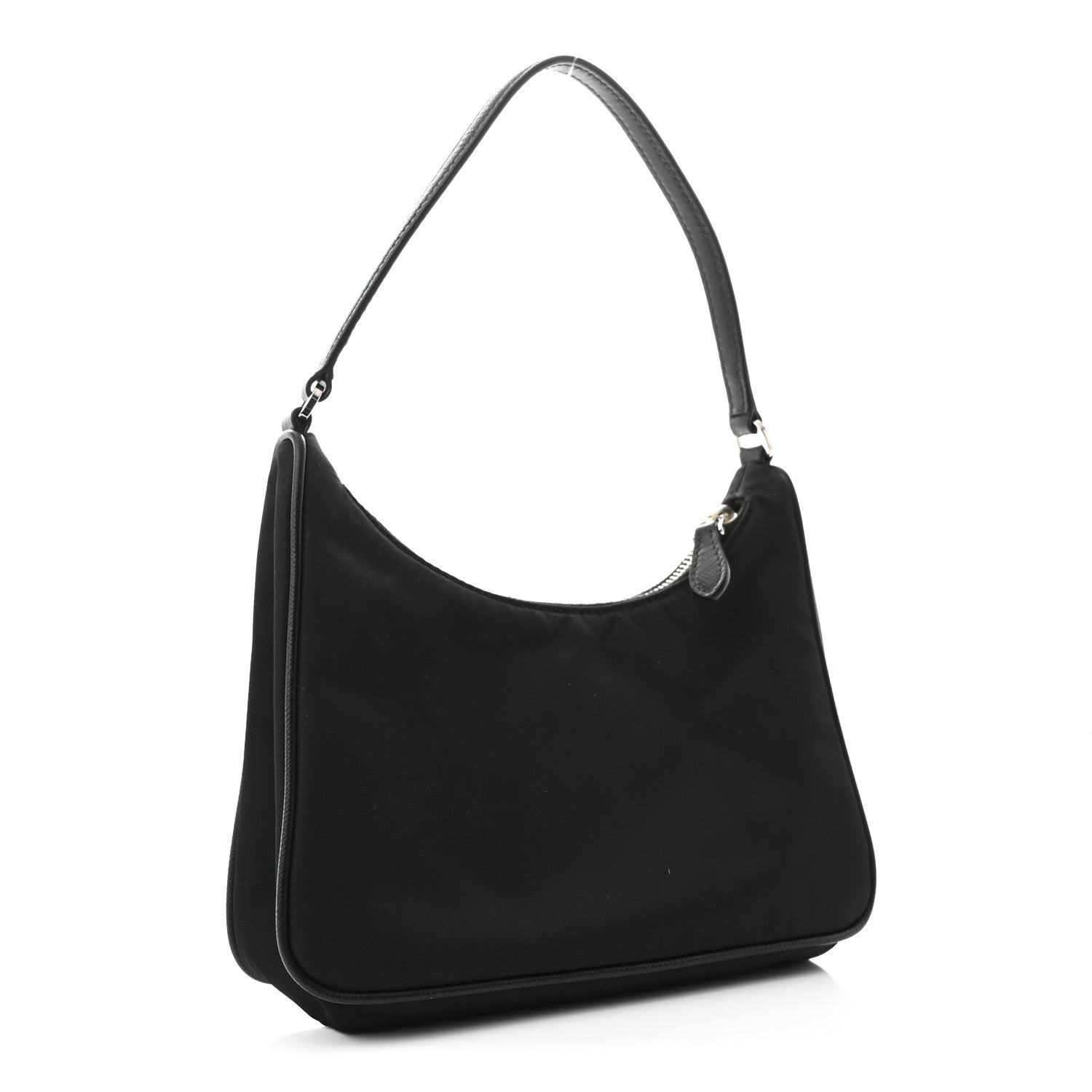 Prada Tessuto Nylon Saffiano Mini Re-Edition 2005 Bag Black 3 of 13