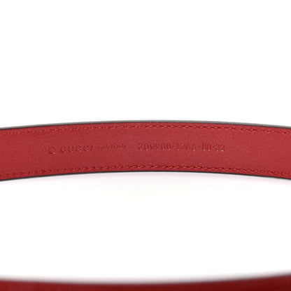 Gucci Patent Guccissima Belt 80 32 Red 3 of 5