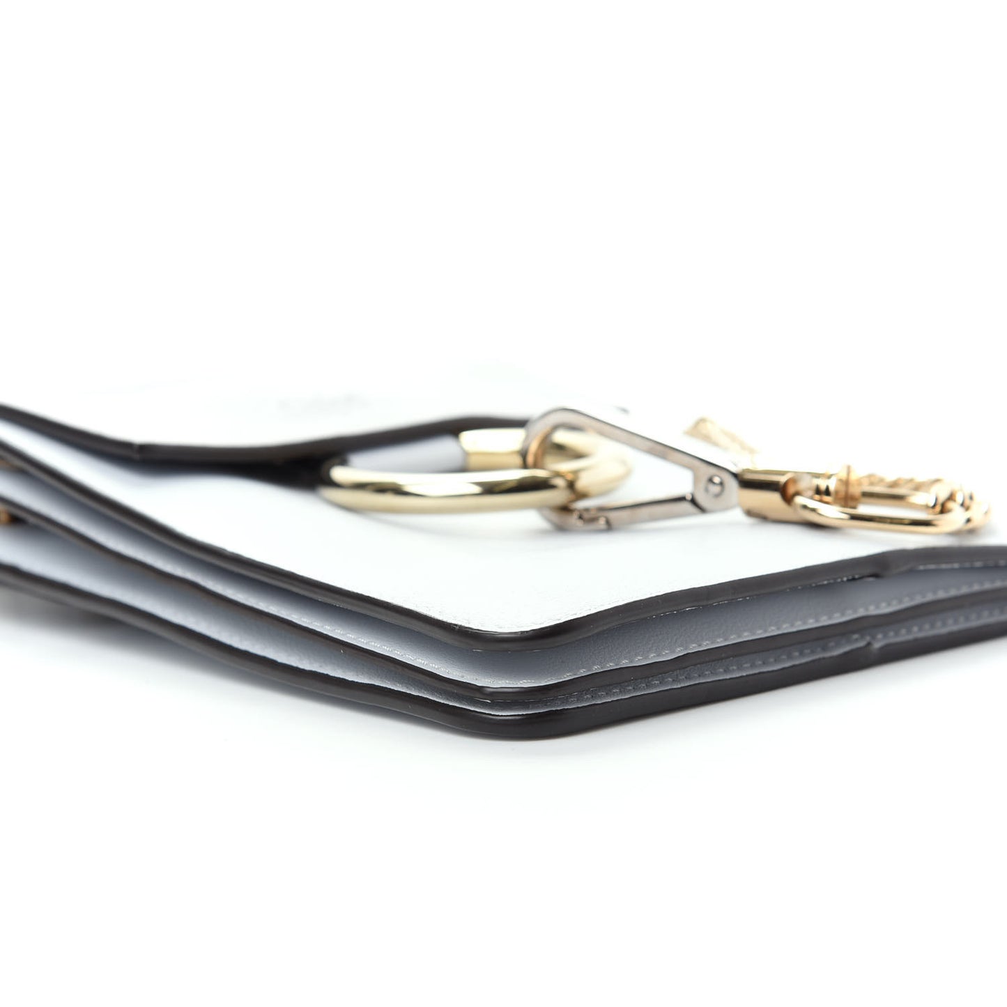 Suede Calfskin Mini Faye Bracelet Bag Airy Grey