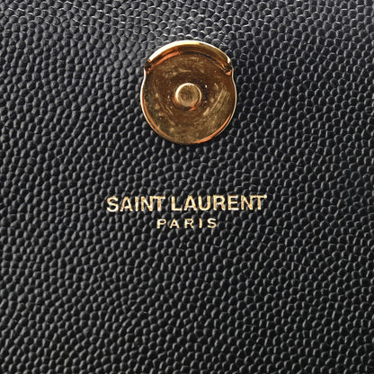 Saint Laurent Grain De Poudre Medium Classic Monogram Kate Satchel Black 5 of 9