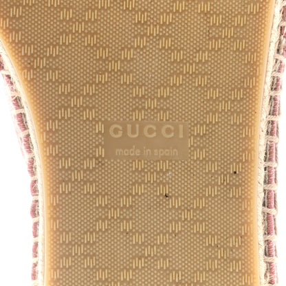 Gucci Monogram Espadrilles 40 Soft Pink 6 of 10