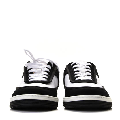 Chanel Fabric Womens Logo Sneakers 41 Black White 4 of 10