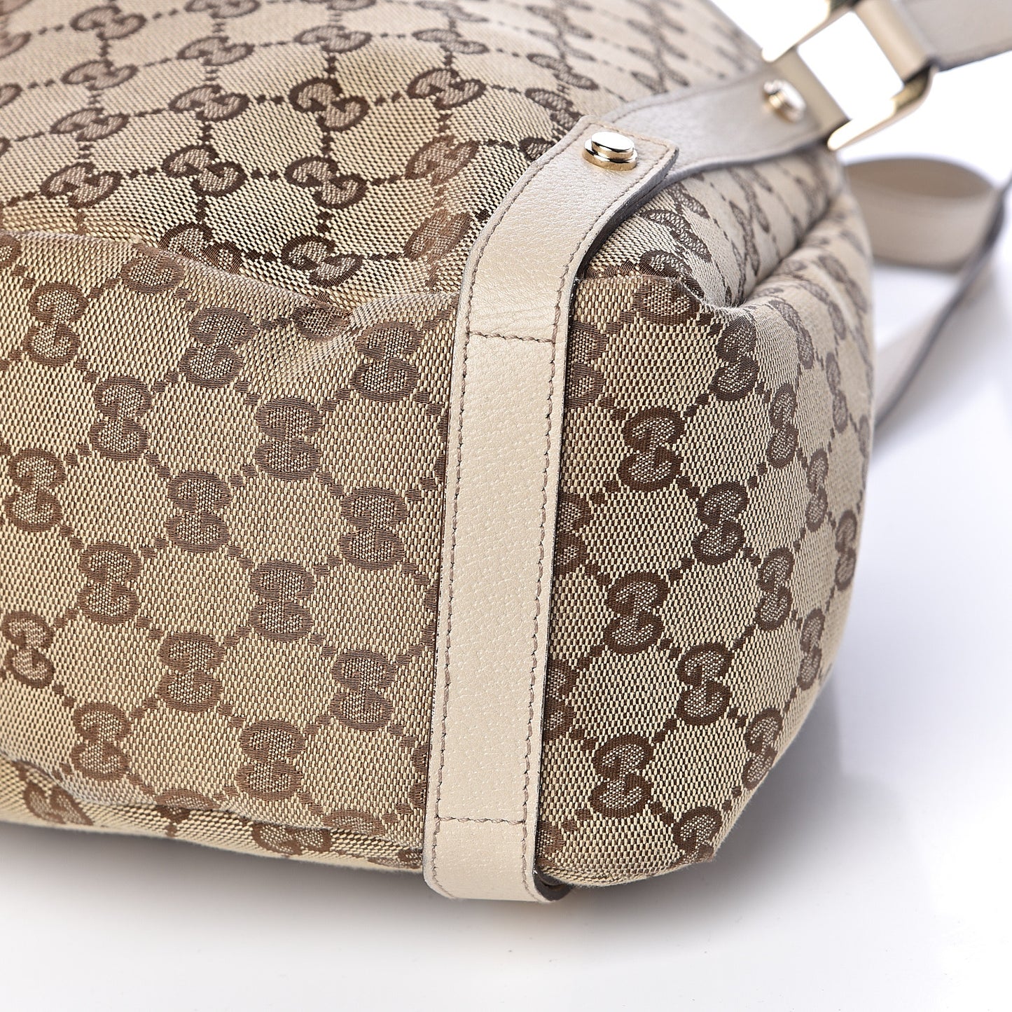 Monogram Medium Abbey Shoulder Bag Off White
