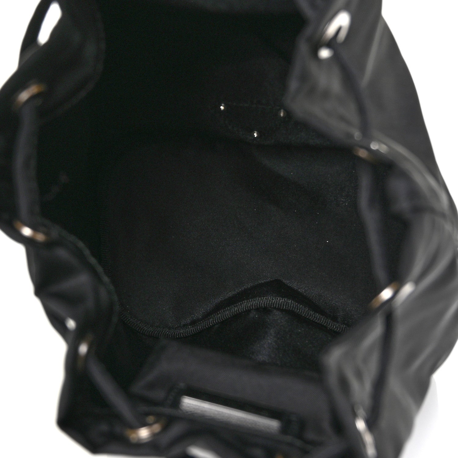 Prada Nylon Vela Drawstring Pouch Black 4 of 7