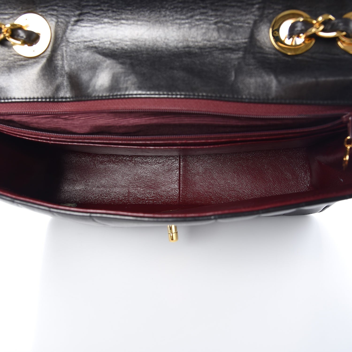 Chanel Lambskin Vertical Quilt Jumbo Single Flap Black 6 of 16