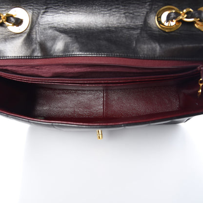 Chanel Lambskin Vertical Quilt Jumbo Single Flap Black 6 of 16