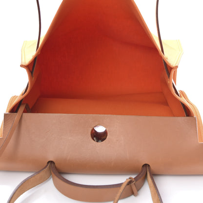 Hermes Vache Hunter Toile Herbag Zip 39 PM Orange 7 of 19