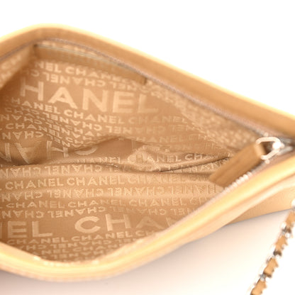 Chanel Lambskin Lax Pochette Beige 5 of 9
